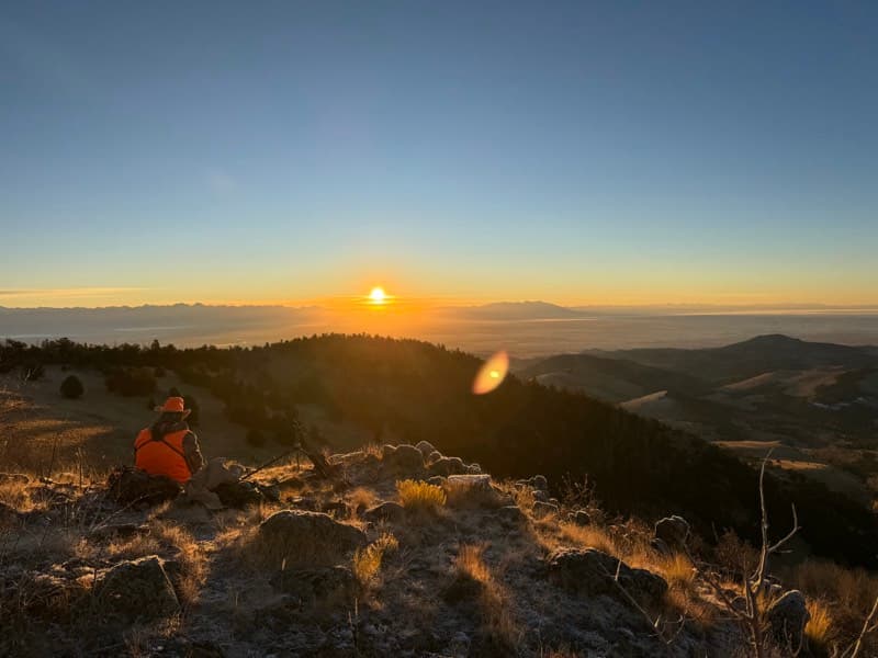 Sunrise from a mountain overlook