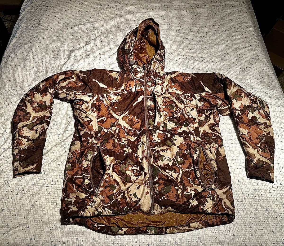 First Lite Uncompahgre 2.0 Jacket, Fusion camo, XL, DWR, Layering, Insulated
