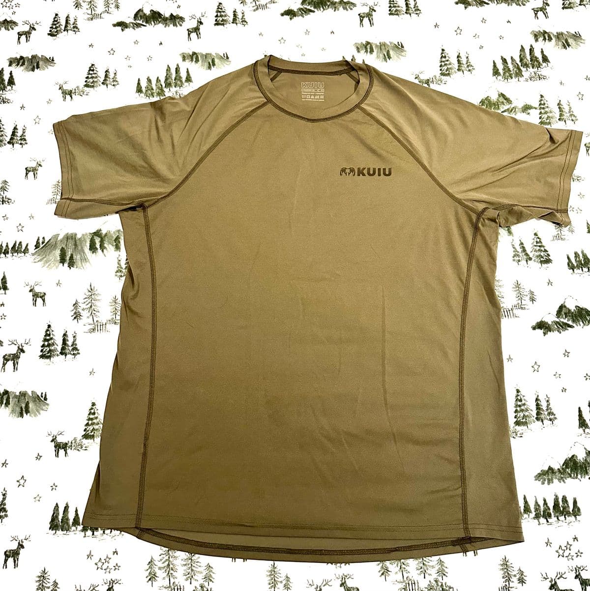 Kuiu Peleton 118 SS Crew-T - XL - Khaki