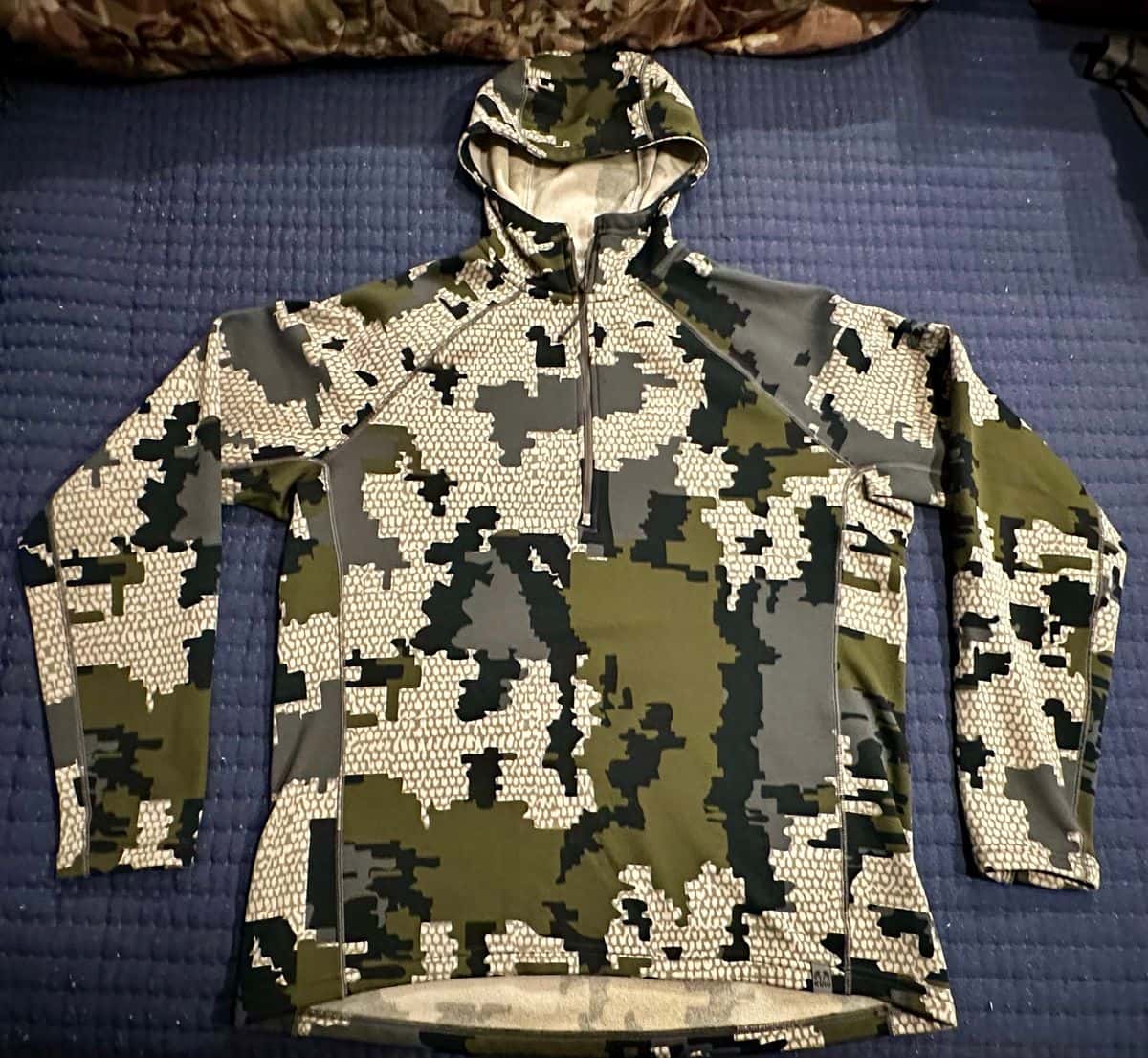 Kuiu Peloton 200 Zip-T Hoodie - L - Verde