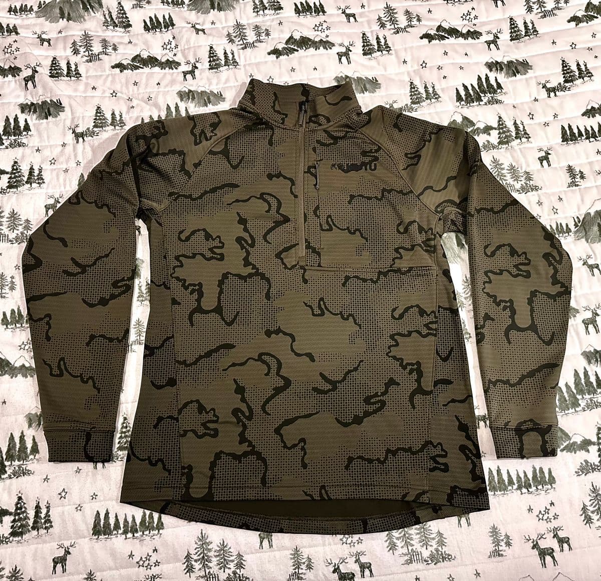 Kuiu Ridgepoint Fleece Zip-T - XL - Olive Tonal
