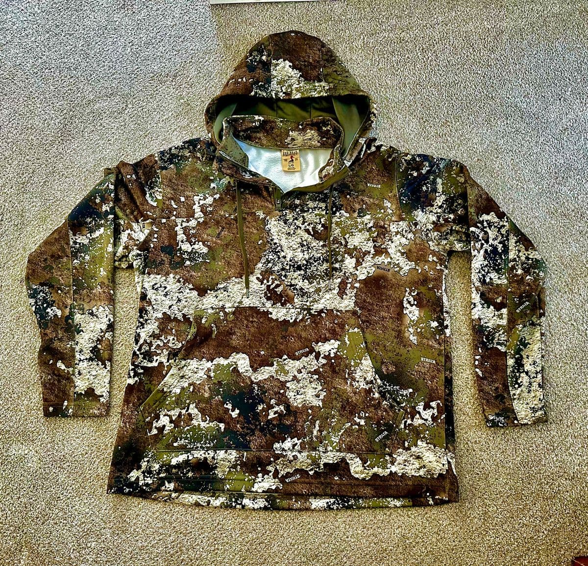 Red Head Quarter-Zip Tech Hoodie - L - TrueTimber Strata