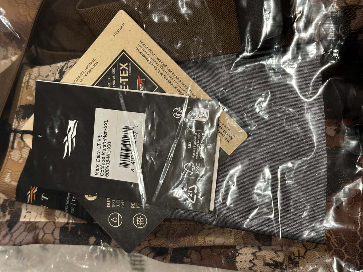 Sitka Delta LT Bib - 2XL XXL - Marsh