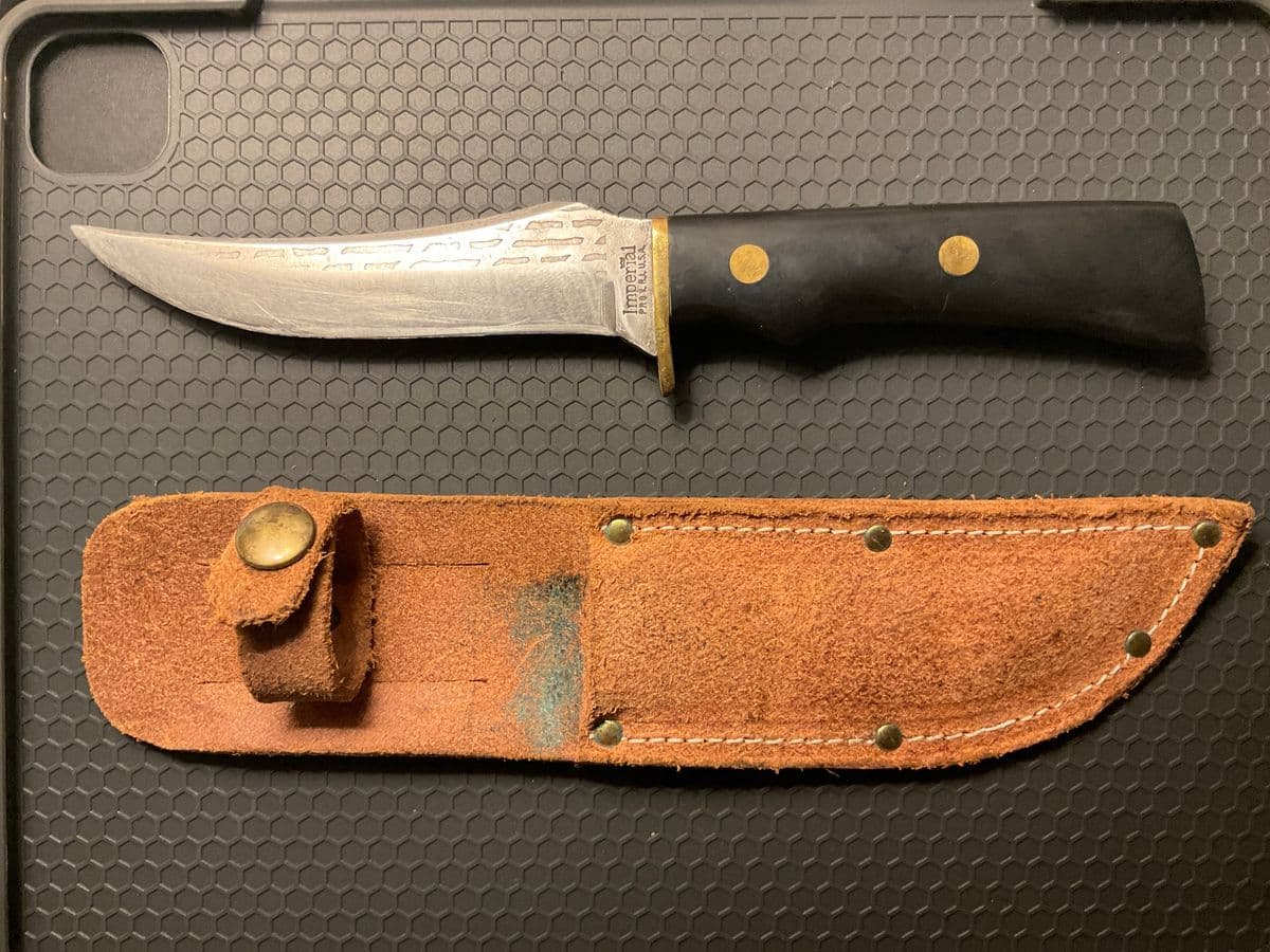 Sleek Custom Stainless Steel Skinning Knife