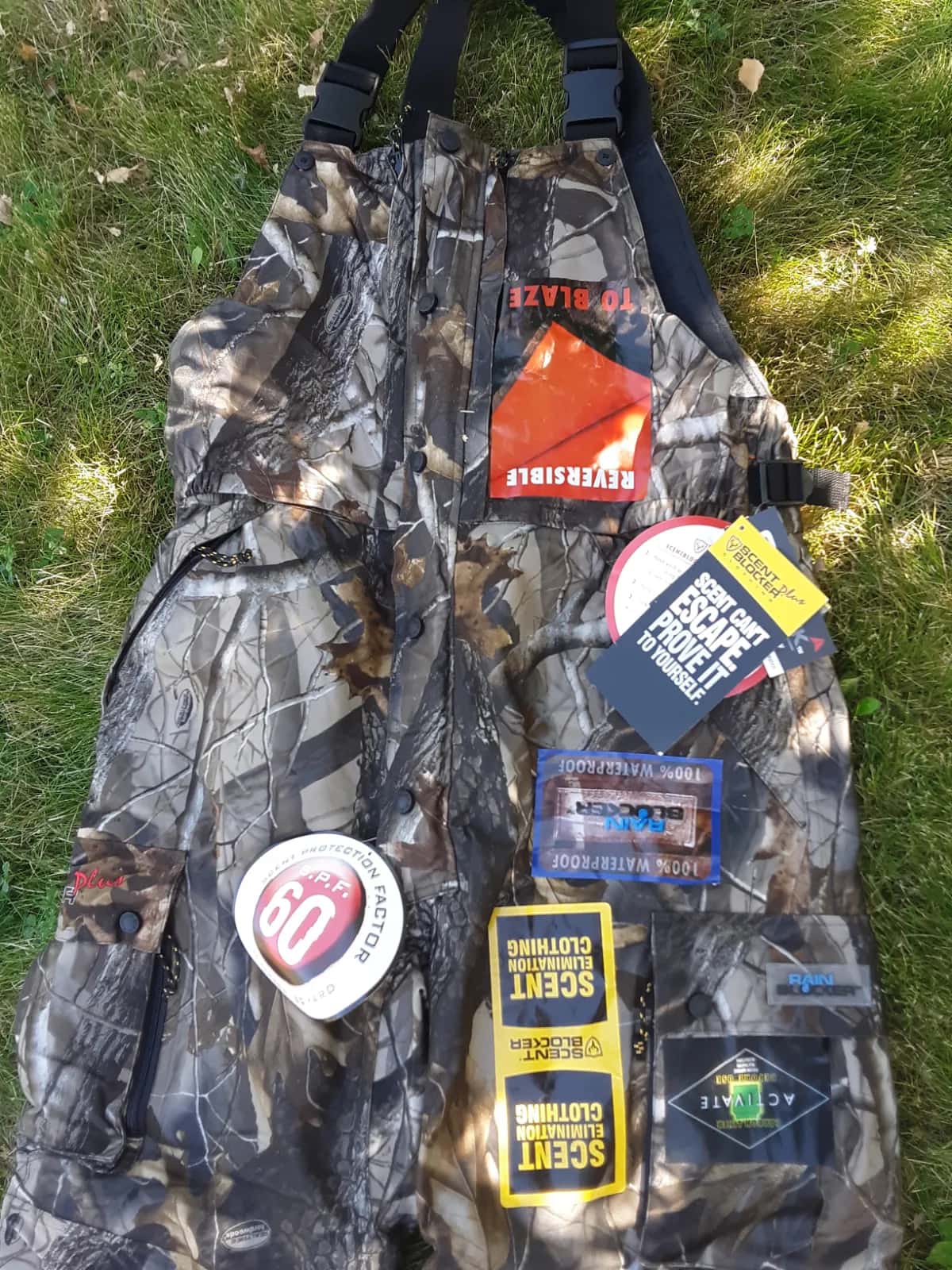 NEW! Scent Blocker Prohunter camo bib in Men's large