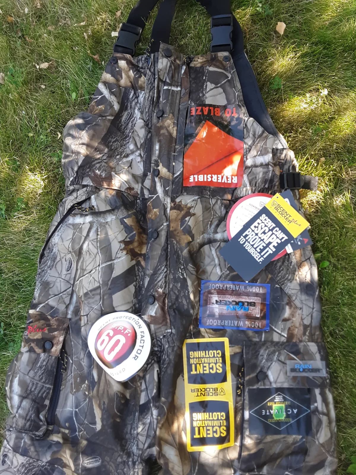 NEW! Scent Blocker Prohunter camo bib in Men's large