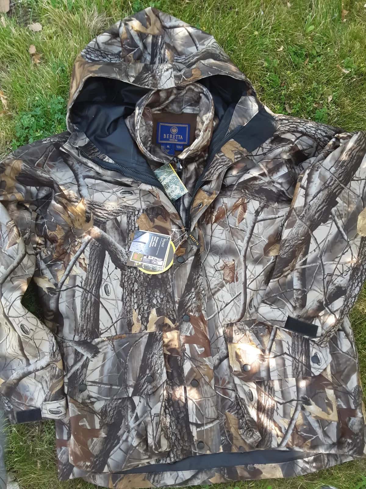 NEW Beretta heavy-weight rain coat with separate fleece jacket, men's XL