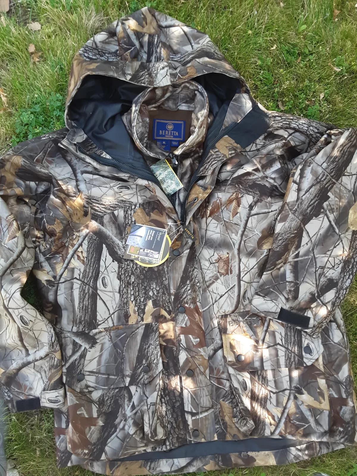 NEW Beretta heavy-weight rain coat with separate fleece jacket, men's XL