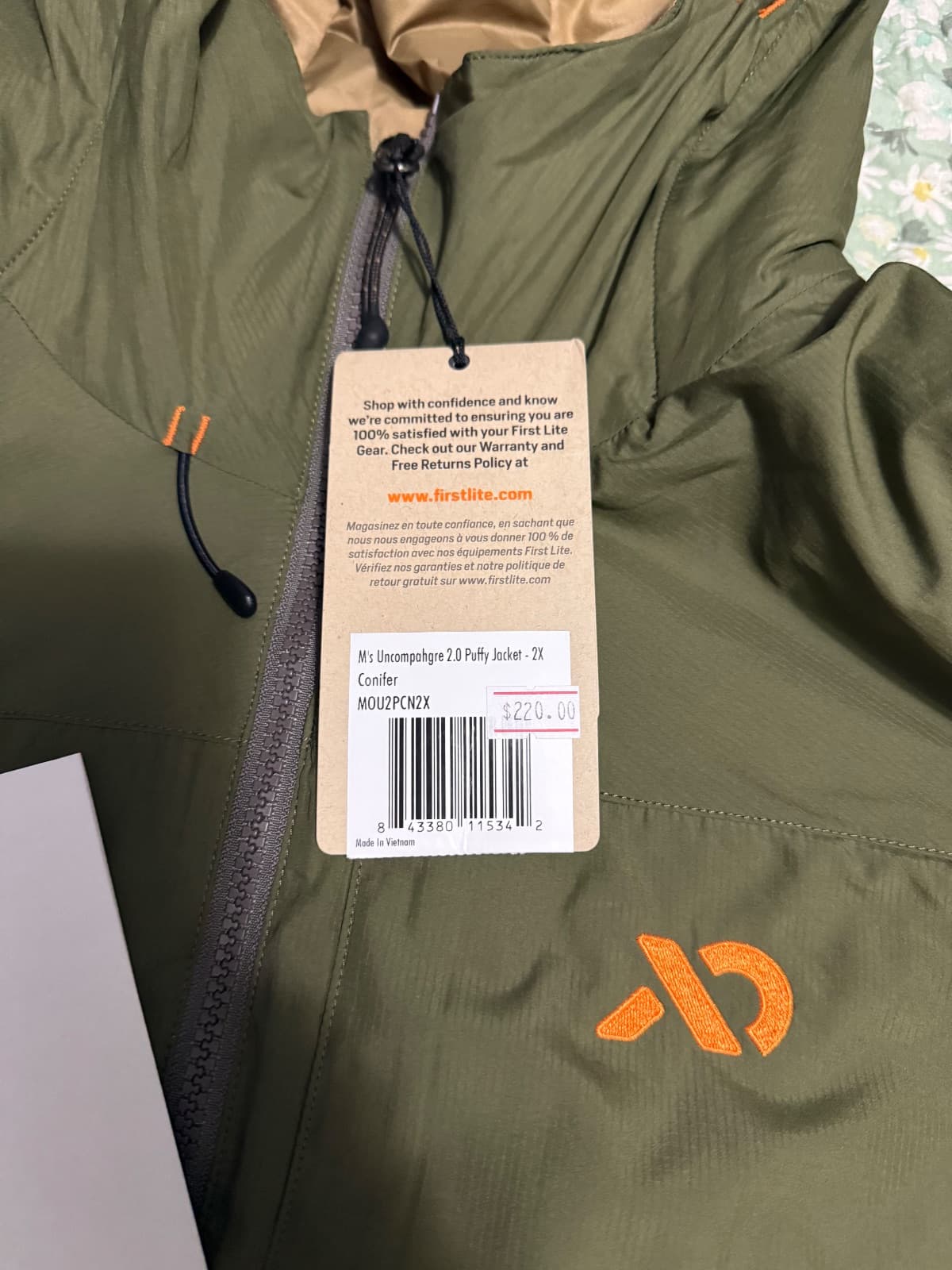 First Lite Uncompahgre 2.0 Puffy Jacket