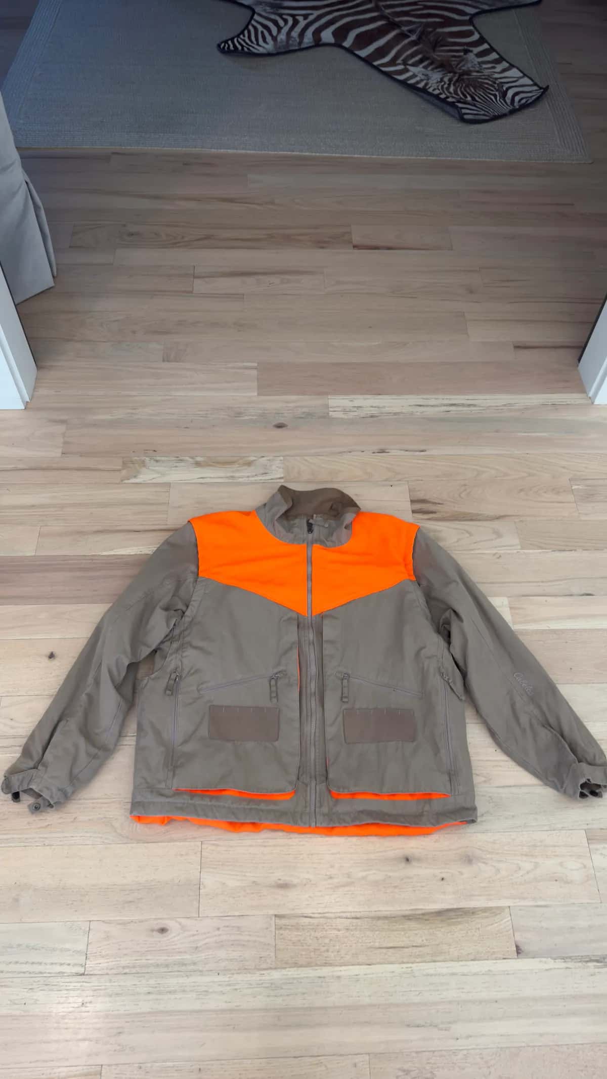 GOOD!! CABELLA'S UPLAND GAME BLAZE ORANGE JACKET