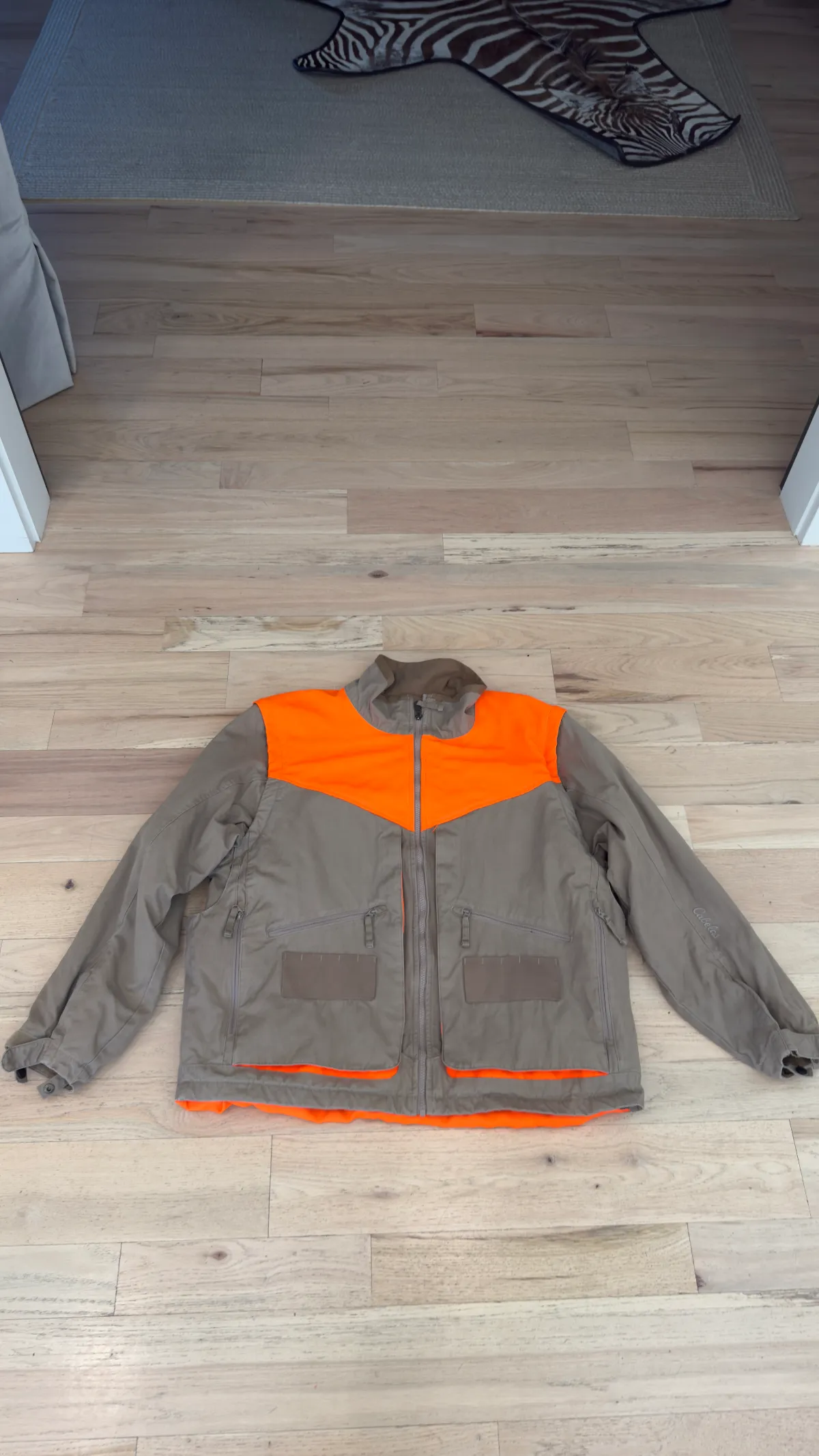 GOOD!! CABELLA'S UPLAND GAME BLAZE ORANGE JACKET