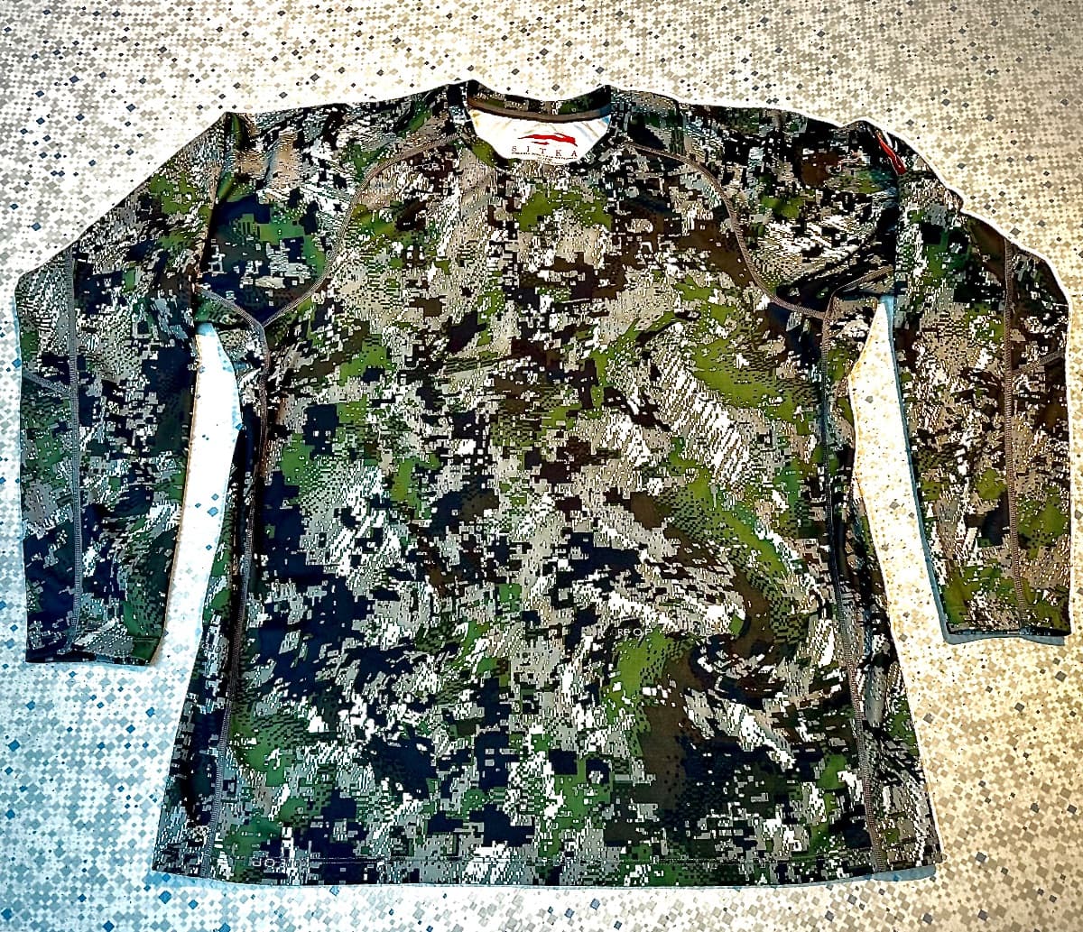 Sitka Crew Long Sleeve - XL - Forest rare, hunting, hiking, wicking, base layer
