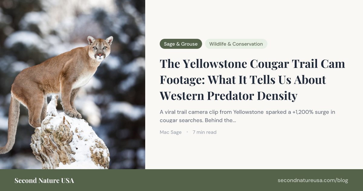 The Yellowstone Cougar Trail Cam Footage: What It Tells Us…